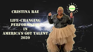 Golden Buzzer: Cristina Rae Gives a Life Changing Performance in AGT America's Got Talent 2020 Audio