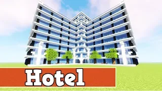 Wie baut man ein Hotel in Minecraft | Minecraft Hotel Bauen Deutsch Tutorial