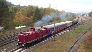 Deutsche Bundesbahn in der Eifel | Schienenbusse und V100 (HD)