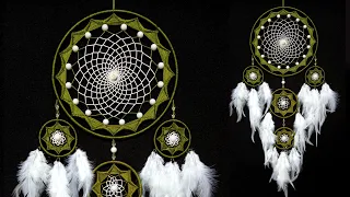 WOW !!! Very Easy And Elegant || How to Make Wall Hanging || Nylon Thread Dream Catcher