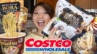 TRYING COSTCO RAMEN & BOBA SNACKS! Top Asian Food Costco DEALS to Buy