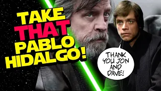 Mark Hamill THANKFUL for Luke Skywalker Return! Throws SHADE at Pablo Hidalgo?!