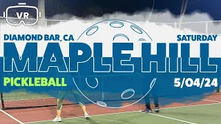 Maple Hill Park Pickleball Diamond Bar Saturday Evening 5-4-24