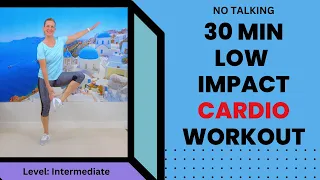 30 minute Low Impact Cardio Walking Workout at Home | No squats, no jumping, no floor