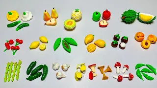 Mini Fruits And Veggies| DIY How To Make Polymer Clay Miniature Vegetable