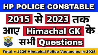 All Himachal GK Questions asked in HP Police Constable | Himachal Pradesh | hpexamaffairs