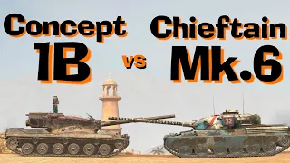 WOT Blitz Face Off || Concept 1B vs Chieftain Mk.6