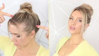 High Bun for thin hair 🎀