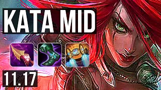 KATARINA vs MALZAHAR (MID) | Quadra, 70% winrate, 8 solo kills, 1.7M mastery | KR Master | v11.17