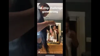 Hot chip Challenge gone wrong 🤣    #viral #hotchipchallenge ￼#trending #funny