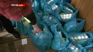 В гуманітарному штабі роздають продуктові набори