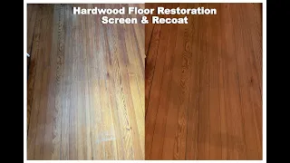 screen & recoat of hardwood floors