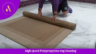 high speed Polypropylene rug cleaning