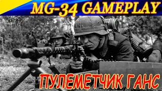 Немецкий пулеметчик Ганс за работой! German machine gunner Hans at work! MG-34 bringing death!