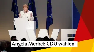 Wahlkampfendspurt: Rede von Angela Merkel