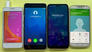 Incoming Call Xiaomi Redmi Note 5A Vs HUAWEI Y5 2019 / Samsung Galaxy S4 & Lenovo A40 Outgoing Call