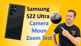 Samsung Galaxy S22 Ultra Moon Zoom Test | 100X Live Zoom Test - 01.2023