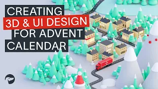 How we created interactive advent calendar UI design and 3D art