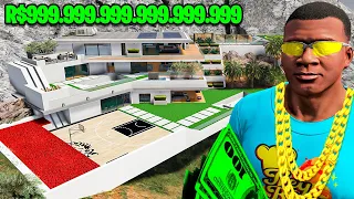 CONSTRUÍ A CASA QUADRILIONÁRIA DO FRANKLIN NO GTA 5