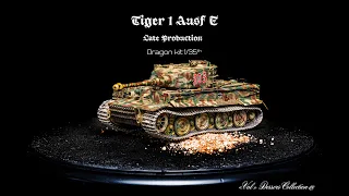 Tiger 1 Normandy campaign camouflage scheme painting // Dragon model 1/35