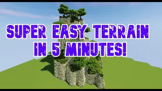 Super Easy Terrain In 5 Minutes - Minecraft Building Tutorial