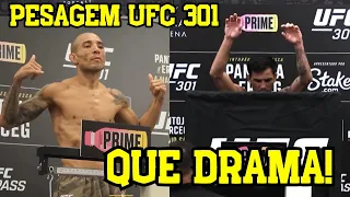 ALDO e PANTOJA PASSAM SUFOCO MAIS BATEM O PESO E COONFIRMAM LUTAS / PESAGEM DO UFC 301