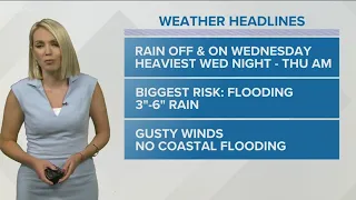 Flooding concerns from Ida's remnants Wednesday into Thursday