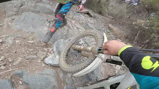 Trail riding a 2016 TRS 300 trials bike