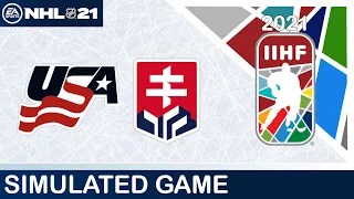 NHL 21 | IIHF Worlds 2021 | Quarter-final | USA - Slovakia | Highlights