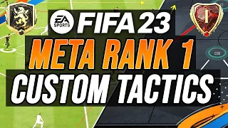 BEST META RANK 1 POST PATCH CUSTOM TACTICS & INSTRUCTIONS - ALL FORMATIONS SET UP - FIFA 23