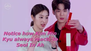 The sweetnes of Kim Min Kyu and Seol In Ah that you didn't notice