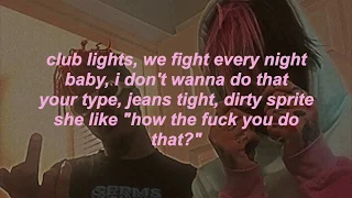 walk away as the door slams - LYRICS // lil peep & lil tracy