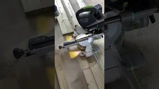 FESTOOL KSC 60 CORDLESS MITRE SAW in Action!! Best Saw for Wood !!! Tools of the Trade!!!
