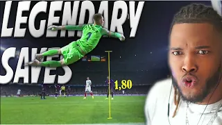 American Reacts To The Most Legendary Football Saves!