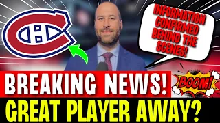 THE BOMB LEAKED! UNEXPECTED EXIT! NOBODY WAS EXPECTING THIS! | CANADIENS NEWS