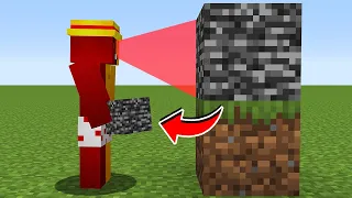 minecraft mas você GANHA TODO BLOCO QUE OLHA!