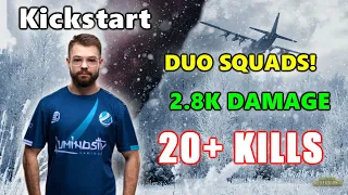 LG Kickstart - 20+ KILLS (2.8K Damage) - Duo Squads! - PUBG