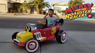 Unboxing Disney Mickey's Roadster Racer Battery Powered Ride On by Huffy