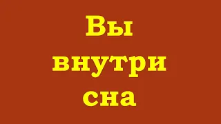 Вы внутри сна. И всё – часть сюжета