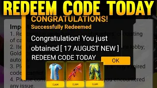 Free Fire Redeem Code Today 17 August 2022 | New Redeem Code Today Free Fire | Redeem Code Free Fire