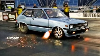 SCORCHIN STARLET! 7SEC '82 TOYOTA STARLET/MAZDA 13B!  RT66!