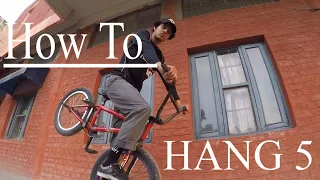 How To Do Hang Five | हैंग फाइव कैसे करें | Ride Bmx India