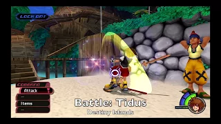 KH Final Mix (KH HD I.5 + II.5 ReMIX - PS4) - Destiny Islands - Battle: Tidus
