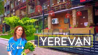 Walking Tour in Yerevan, Armenia, A Spring Day, May 26, 2023, 4K 60fps