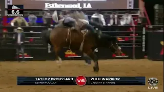 Taylor Broussard Rides for 87 Points | San Antonio Stock Show and Rodeo, Bracket 3