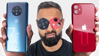 OnePlus 7T vs iPhone 11