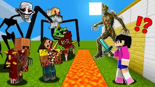 Best of Minecraft - MONSTERS vs Security Build Hacks | TAGALOG | OMOCRAFT