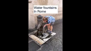 How to Use These Cool Public Fountain in Rome, Italy