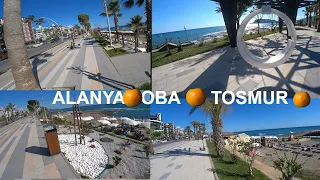 ALANYA ОБА И ТОСМУР НАБЕРЕЖНАЯ ПЛЯЖИ ЛЮДЕЙ МАЛО ГДЕ ТУРИСТЫ 6 МАЯ 2024