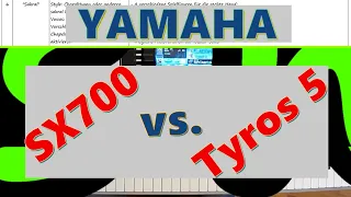 Soundbattle YAMAHA Tyros 5 vs. PSR-SX700 - Klangwelten ohne Noten - Kurzdemo der 51 min.-Vollversion